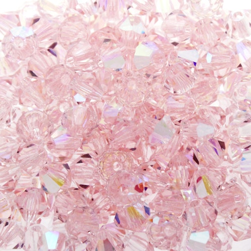 Light Rose AB Preciosa Bicone 4mm 144st