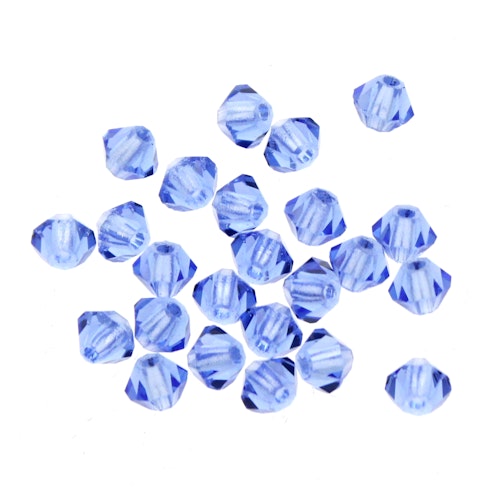 Sapphire Preciosa Bicone 3mm 24st