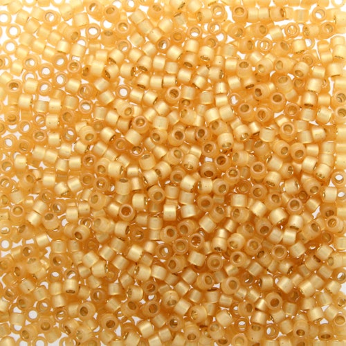 Duracoat Semi-matte Silverlined Dyed Straw DB-2171 Delica 11/0 5g