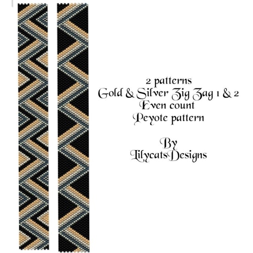 Gold & Silver Zig Zag 1 & 2 Armband PDF