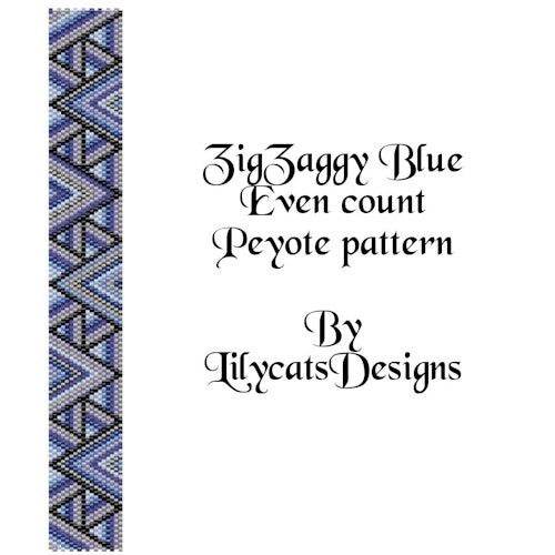 Zigzaggy Blue Armband PDF