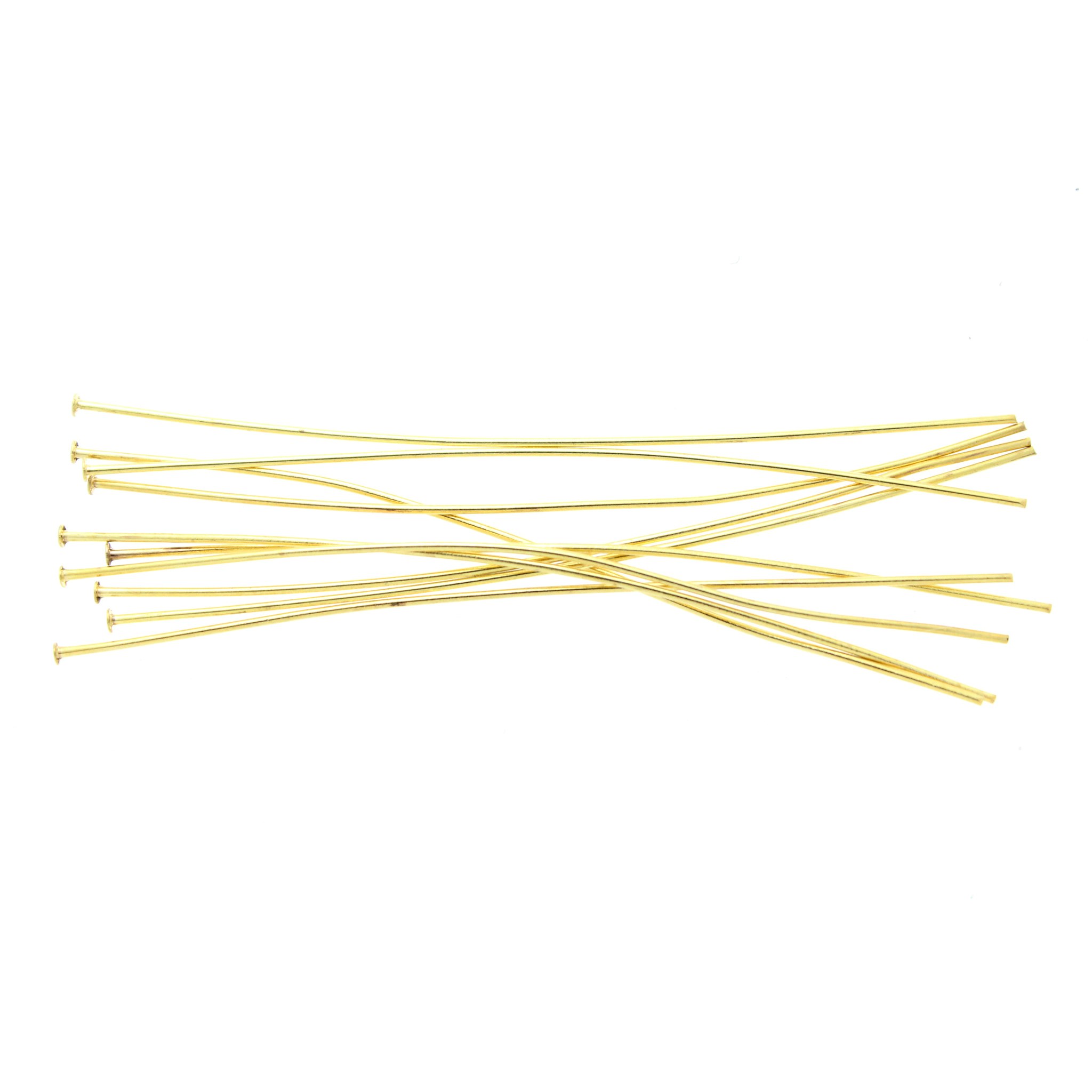 Guldfärgade Hattpinnar 0,7mm 7,5cm 10st