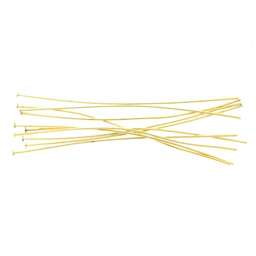Guldfärgade Hattpinnar 0,7mm 7,5cm 10st