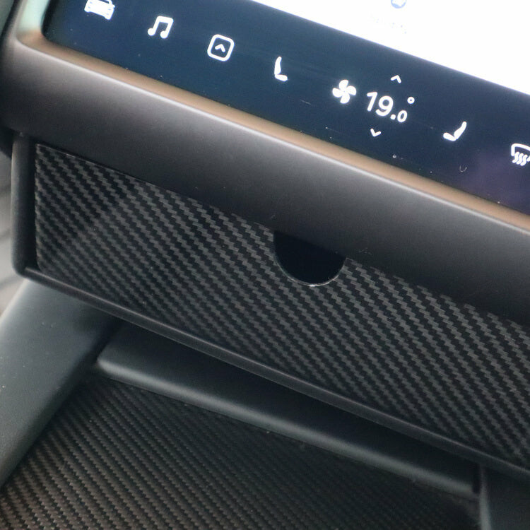 Vetolaatikko näytön alle - hiilikuitu - Tesla Model S / X