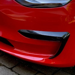 Kalvot ajovalojen alle -  ABS-hiilikuitua - Tesla Model 3