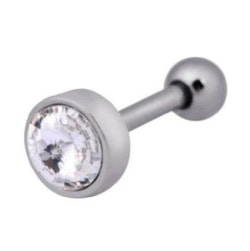 Stav med en vit kristall 1,2x6 mm