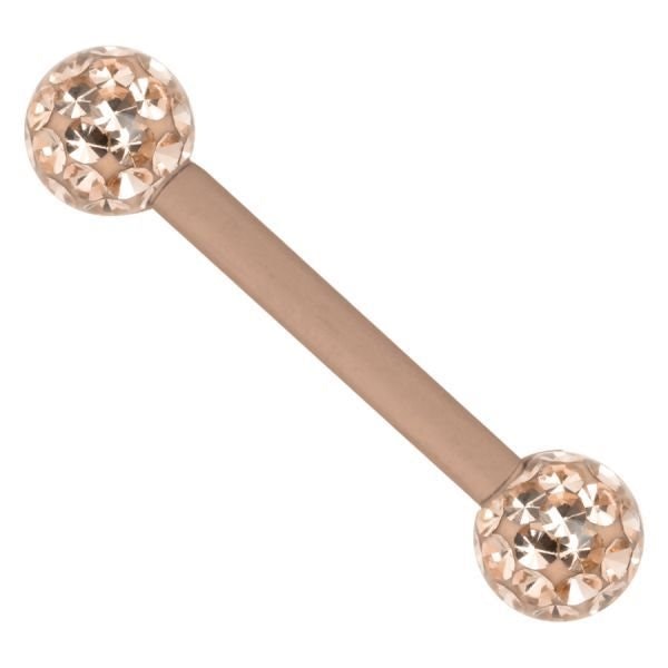 Exklusivt nipplesmycke i rosé 1,6x10 mm