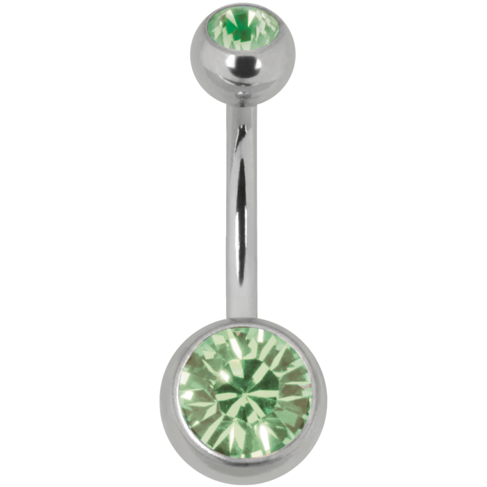 Navelsmycke Titan olika färger 1,6x8 mm
