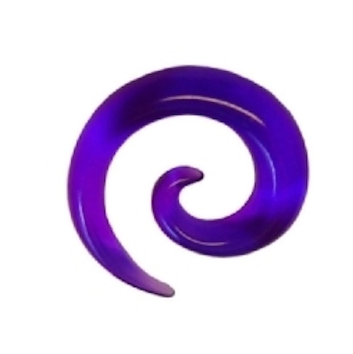 Lila spiral, olika storlek