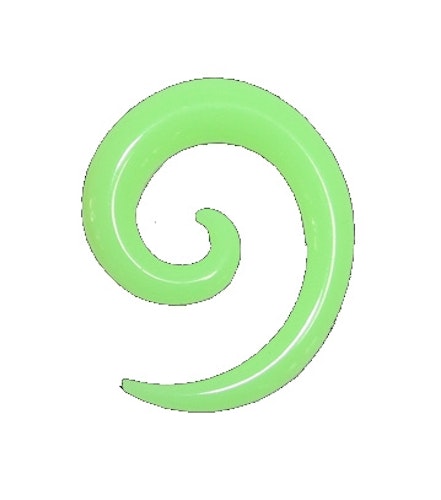 Grön spiral, olika storlekar