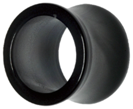 Svart simpel tunnel 18 mm