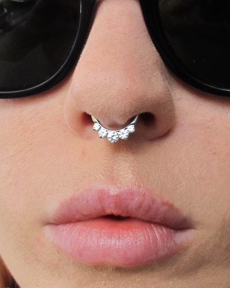 Glittrigt septumsmycke 1,2x olika storlek