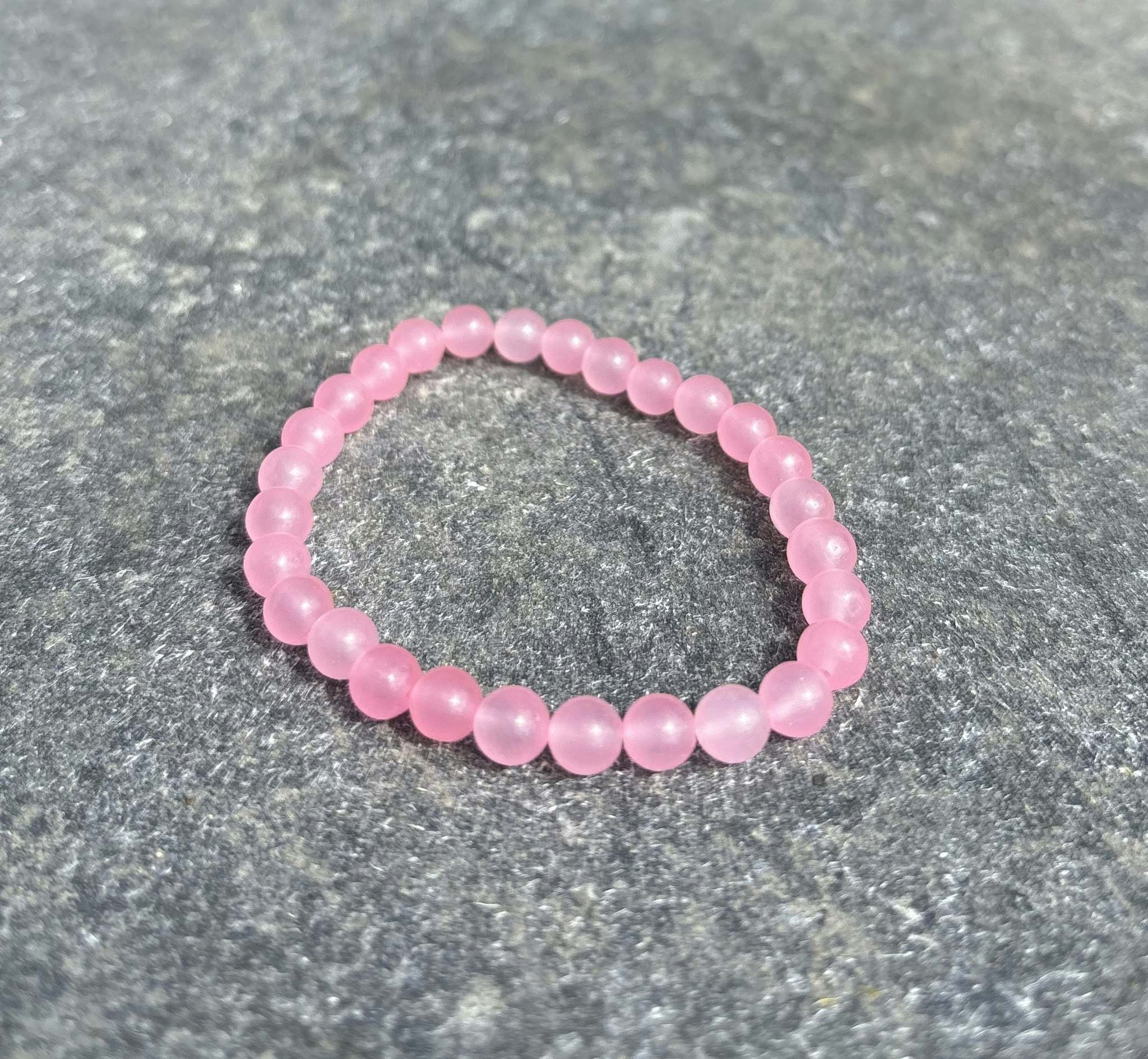 Ljusrosa Malaysia Jade armband