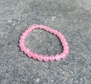 Ljusrosa Malaysia Jade armband
