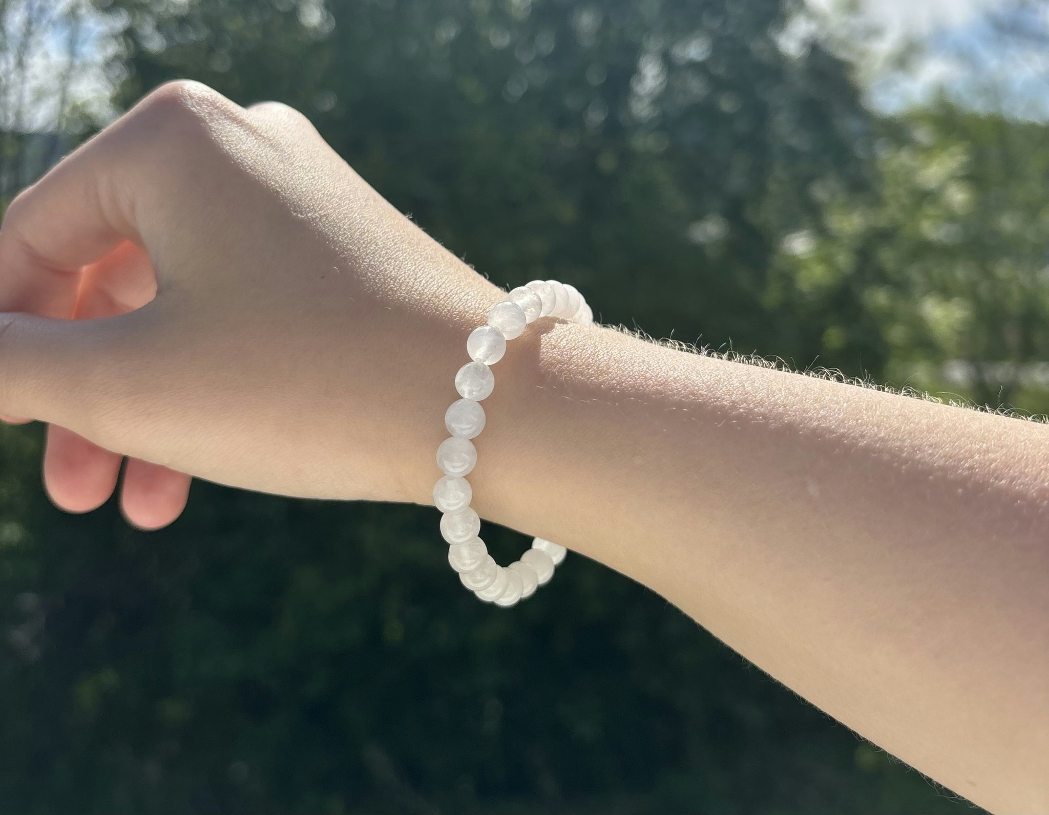 Vitt Malaysia Jade armband