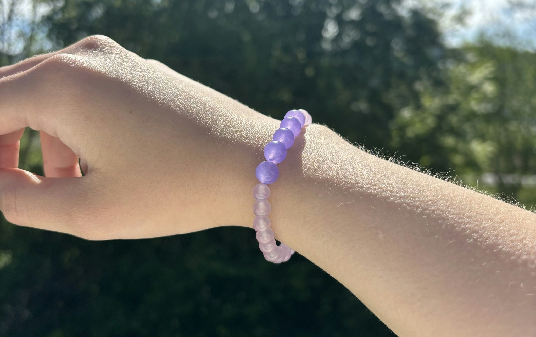 Lila Malaysia Jade armband
