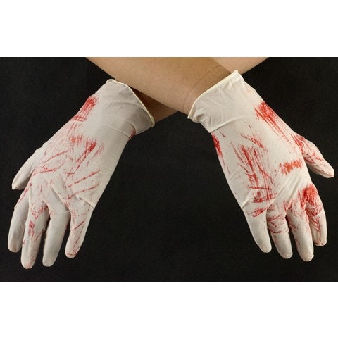 Bloody gloves