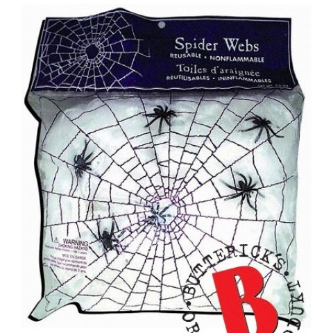 Spider net with spiders