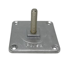 Fotplate / bordbensplate M10 sort