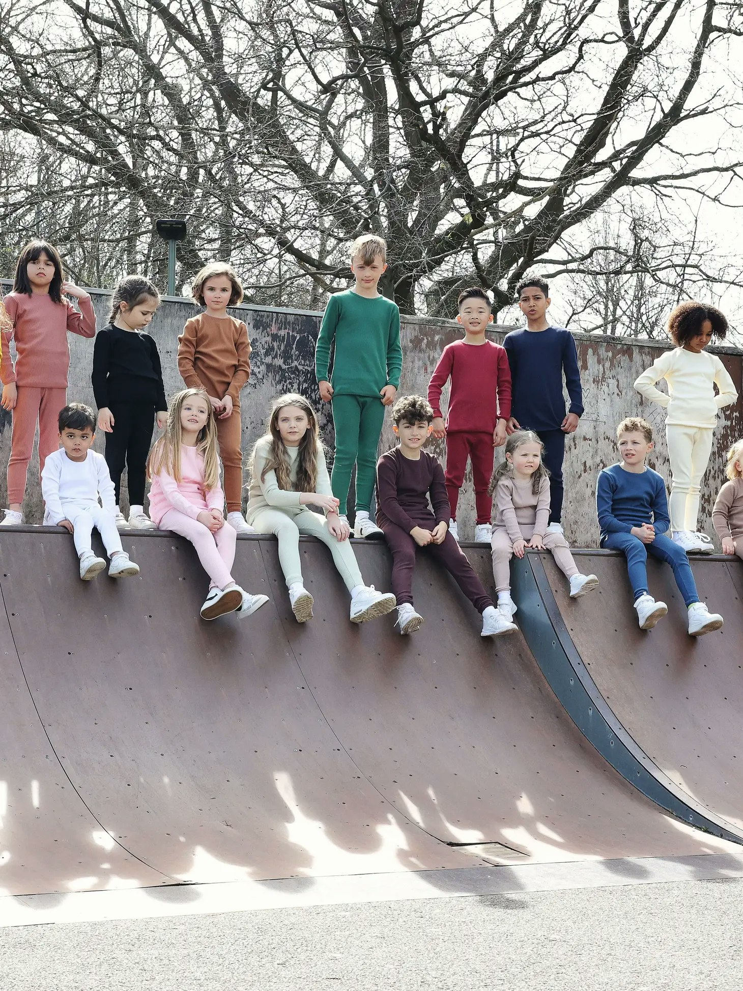 Loungewear sett, barn, Apricot