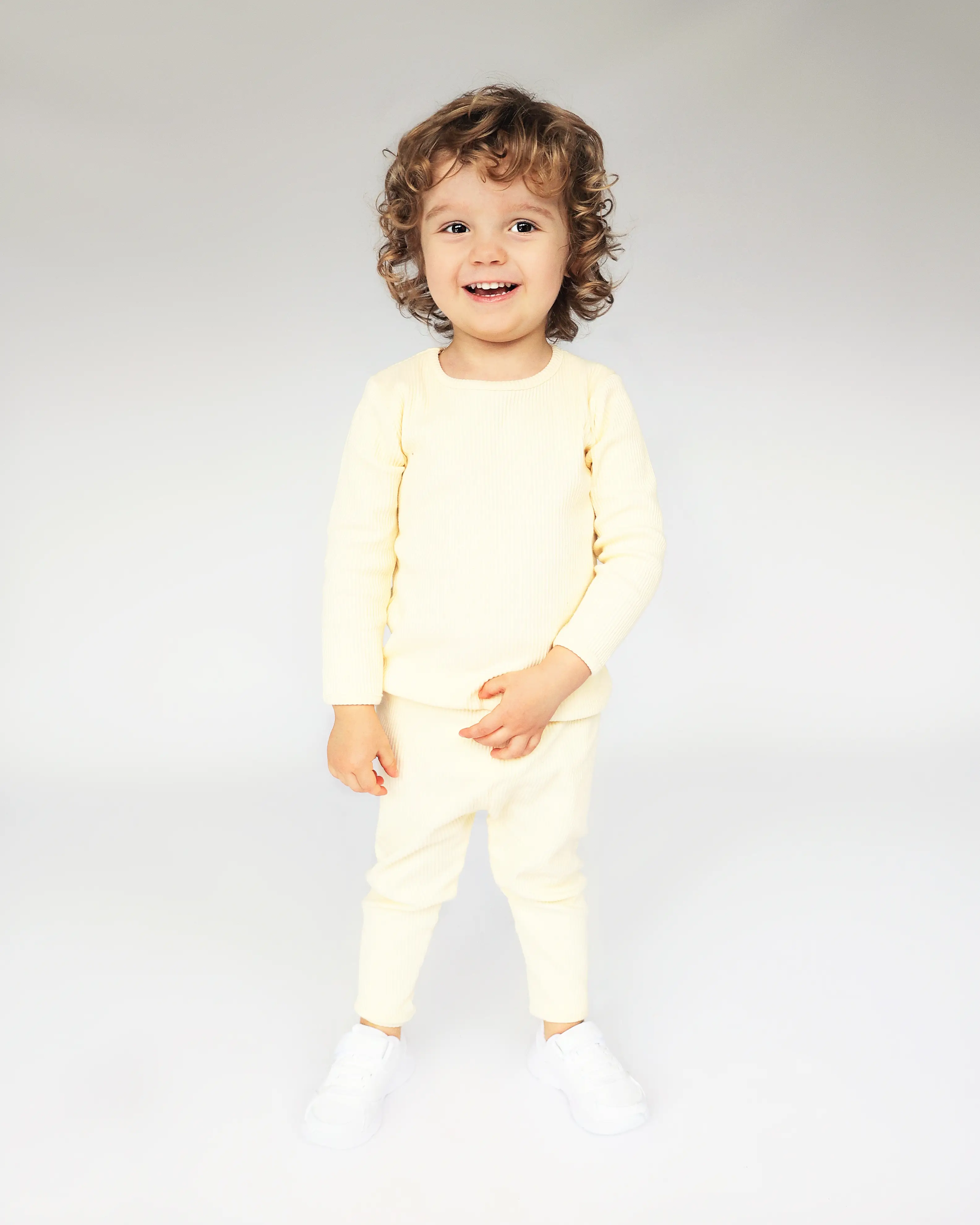 Loungewear sett, barn, Apricot