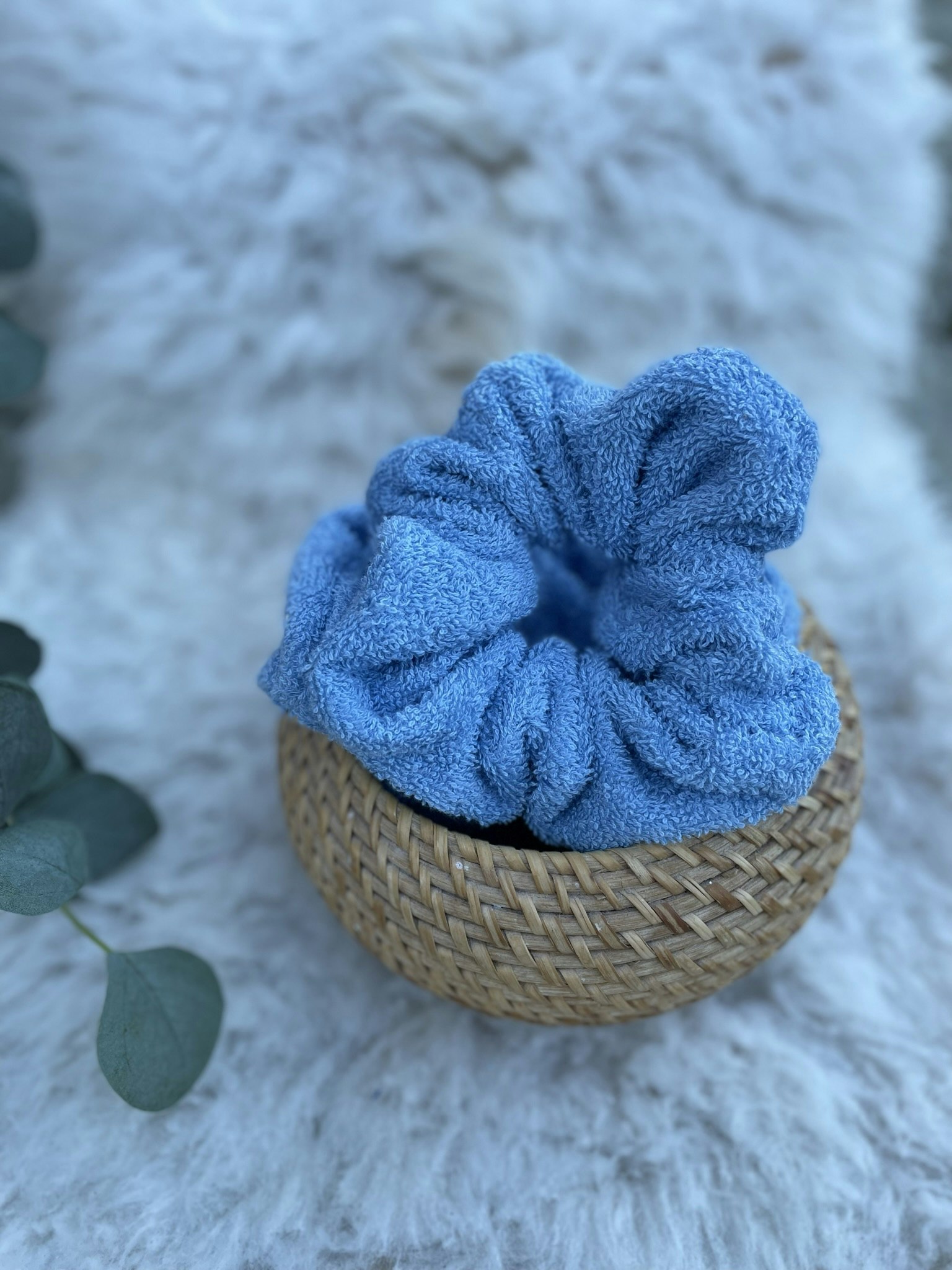 Spa Scrunchie, XL, Lyseblå