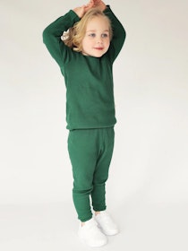 Loungewear sett, barn, Forest Green