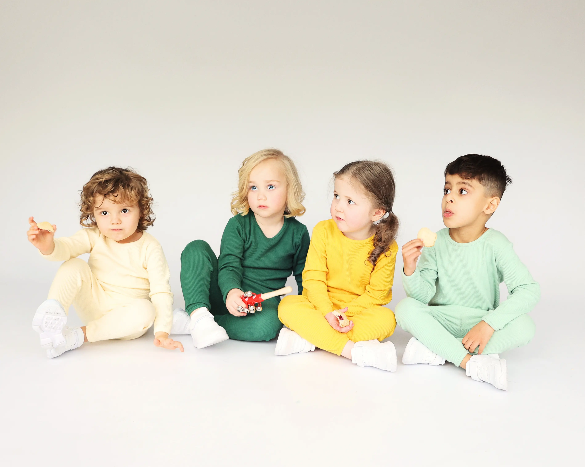Loungewear sett, barn, Forest Green