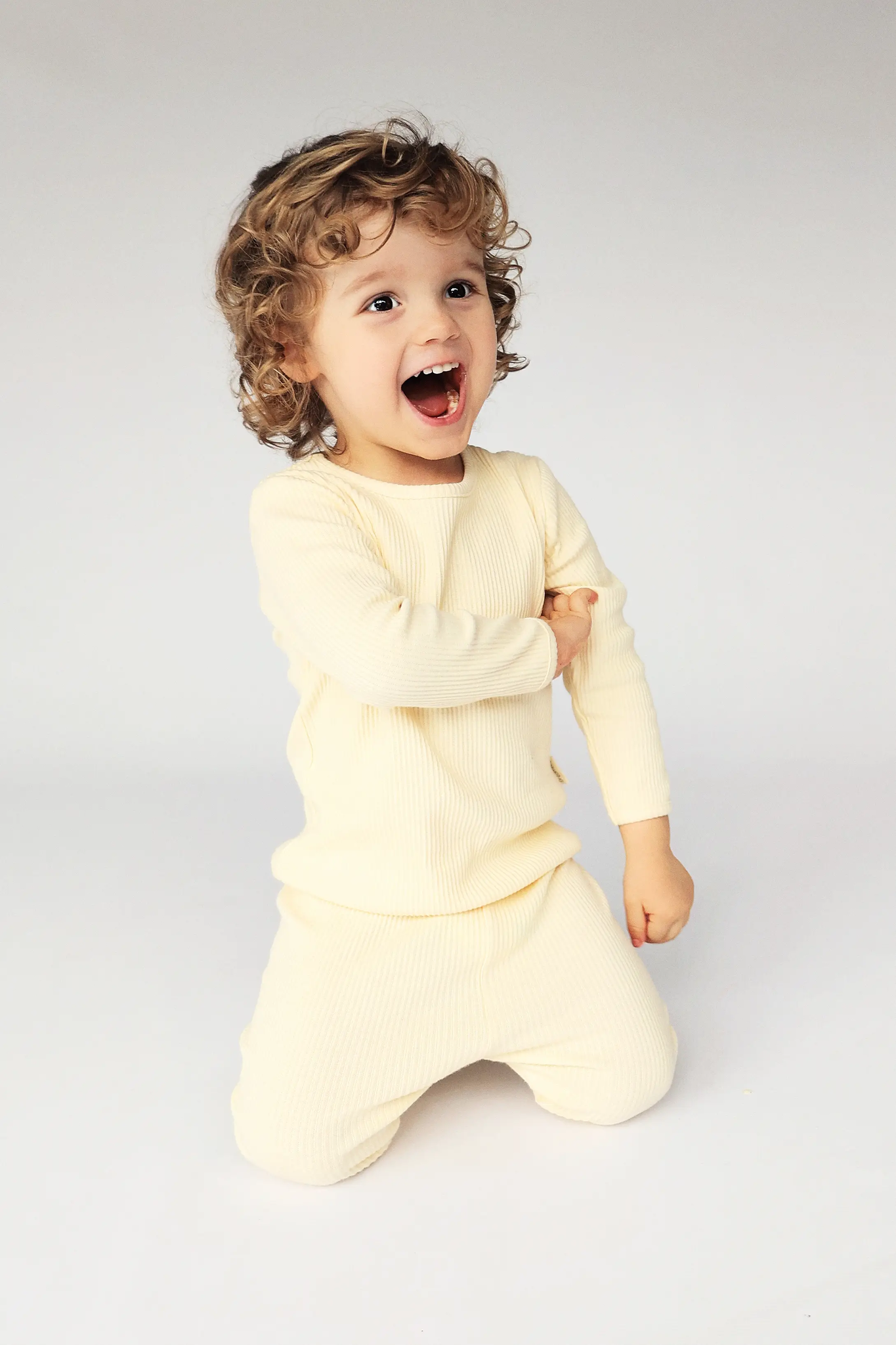 Loungewear sett, barn, Apricot
