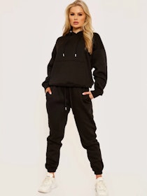 Oversized joggedress, Svart