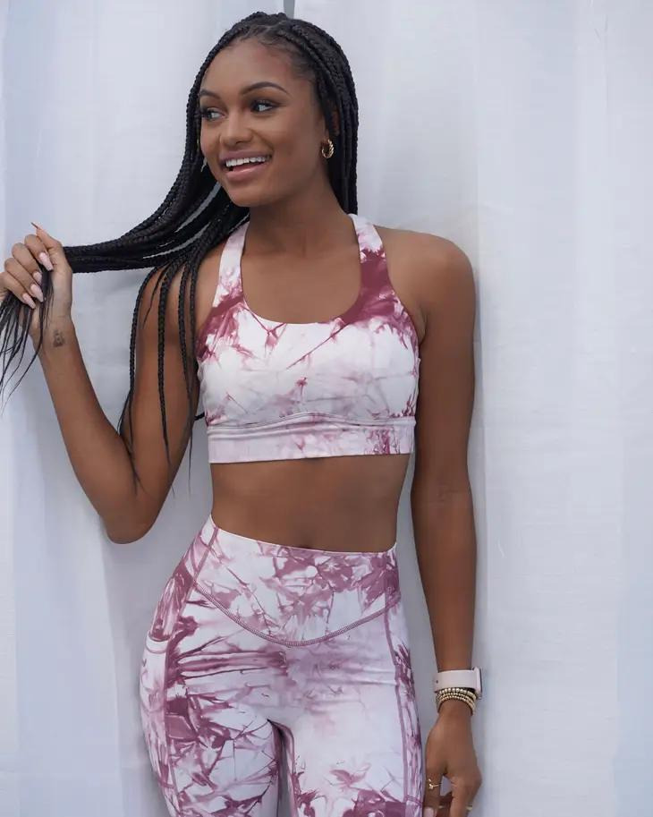 Sports-BH, Tie-dye,lilla