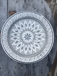 Svart star mönster