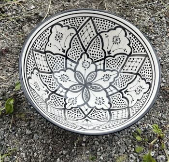 Svart trad mönster