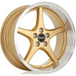 Ocean MK18 Guld 8,5x18 5x108 ET6 NAV 65,1 - 215/35R18 Budgetdäck