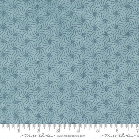 Indigo Blooming Bomullsstoff
