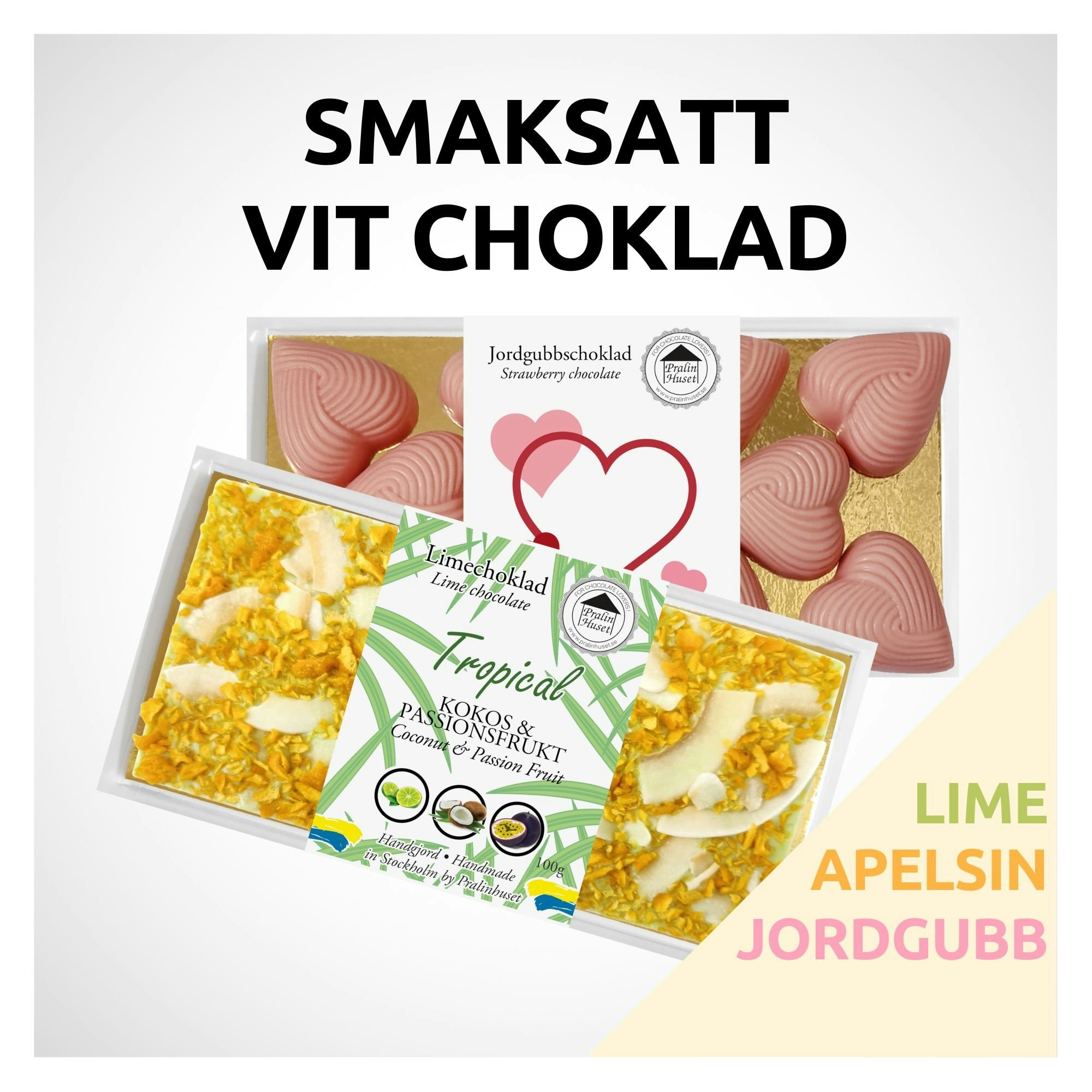 SMAKSATT VIT / KARAMELL - PralinHuset Återförsäljare