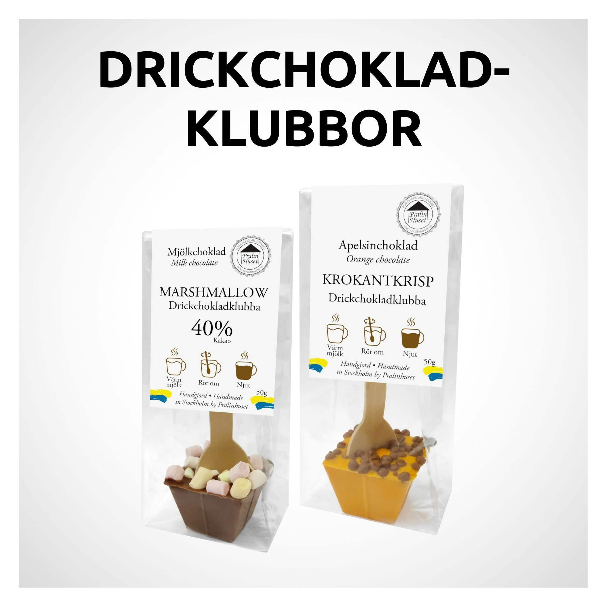 DRICKCHOKLADKLUBBOR - PralinHuset Återförsäljare