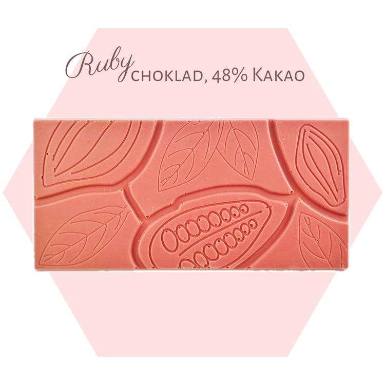 Ruby 48% Choklad - Ren Choklad 100g (x 10st)