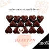 Små Hjärtan - 100% Choklad 100g (x 10st)