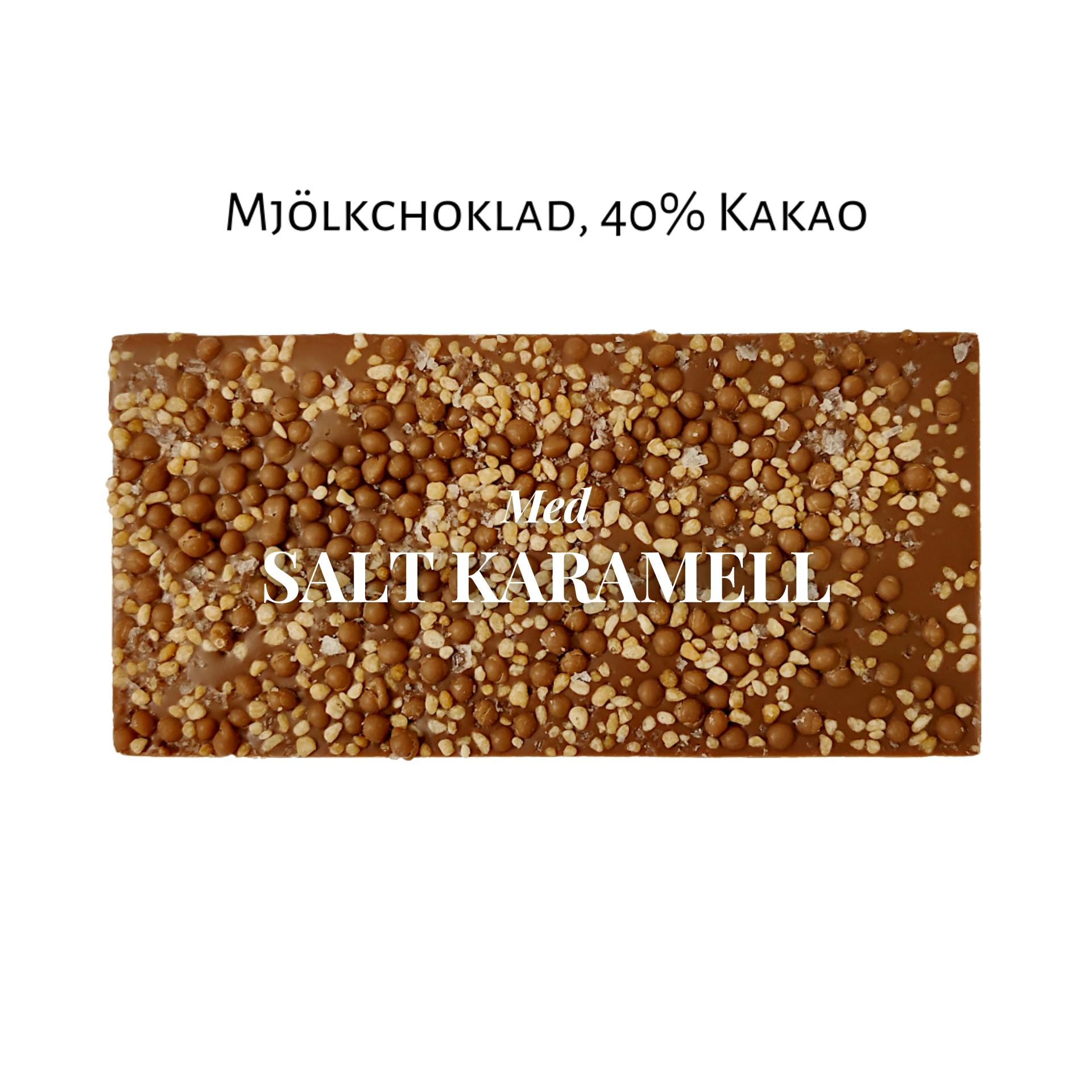 40% Mjölkchoklad - Salt Karamell 100g (x 10st)