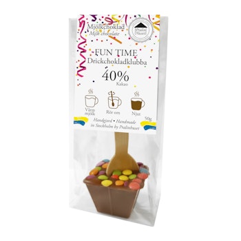 Drickchoklad - 40% Choklad - Fun Time 50g (x 15st)