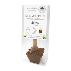 Drickchoklad - 40% Choklad - Karamellkrisp 50g (x 15st)