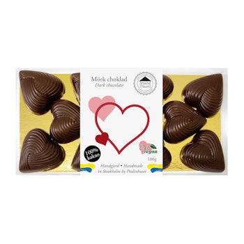 Små Hjärtan - 100% Choklad 100g (x 10st)