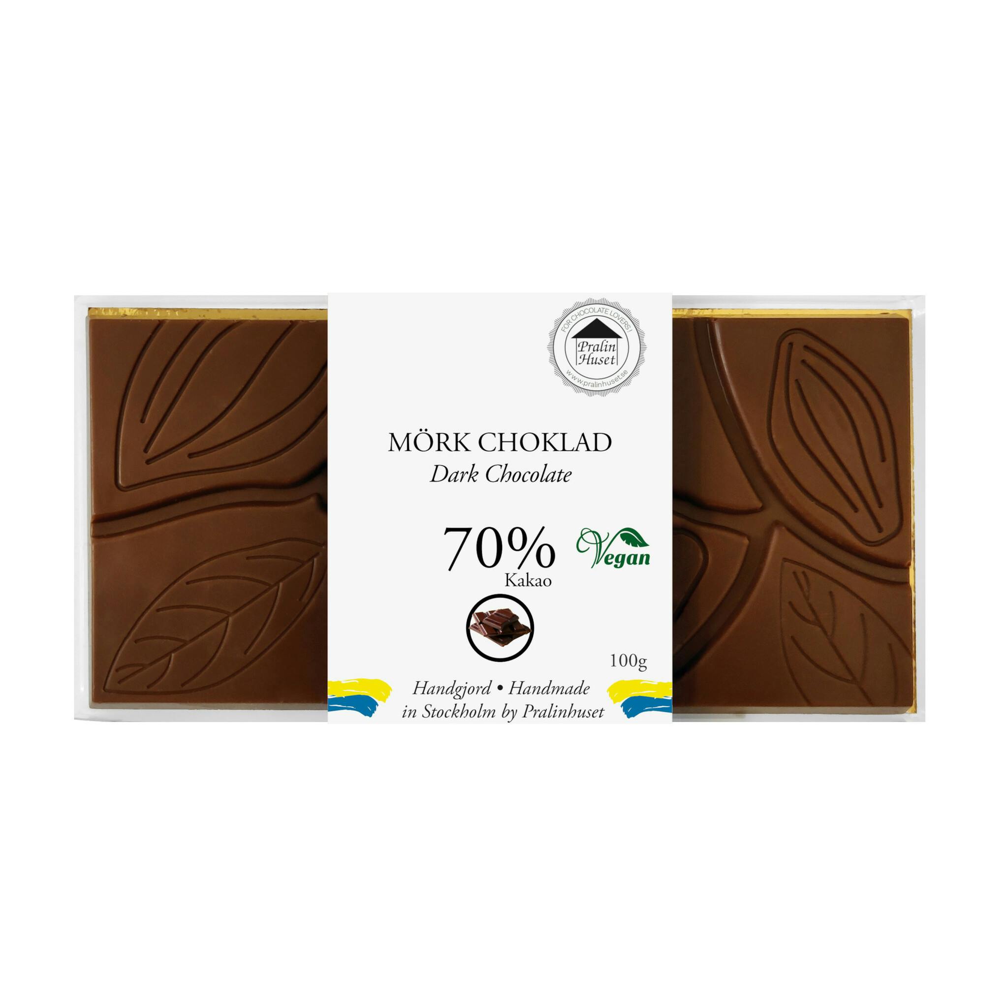 70% Mörk Choklad - Ren Choklad 100g (x 10st)
