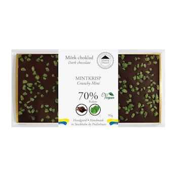 70% Choklad - Mintkrisp 90g (x 10st)