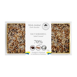 70% Mörk Choklad - Salt Karamell 100g (x 10st)