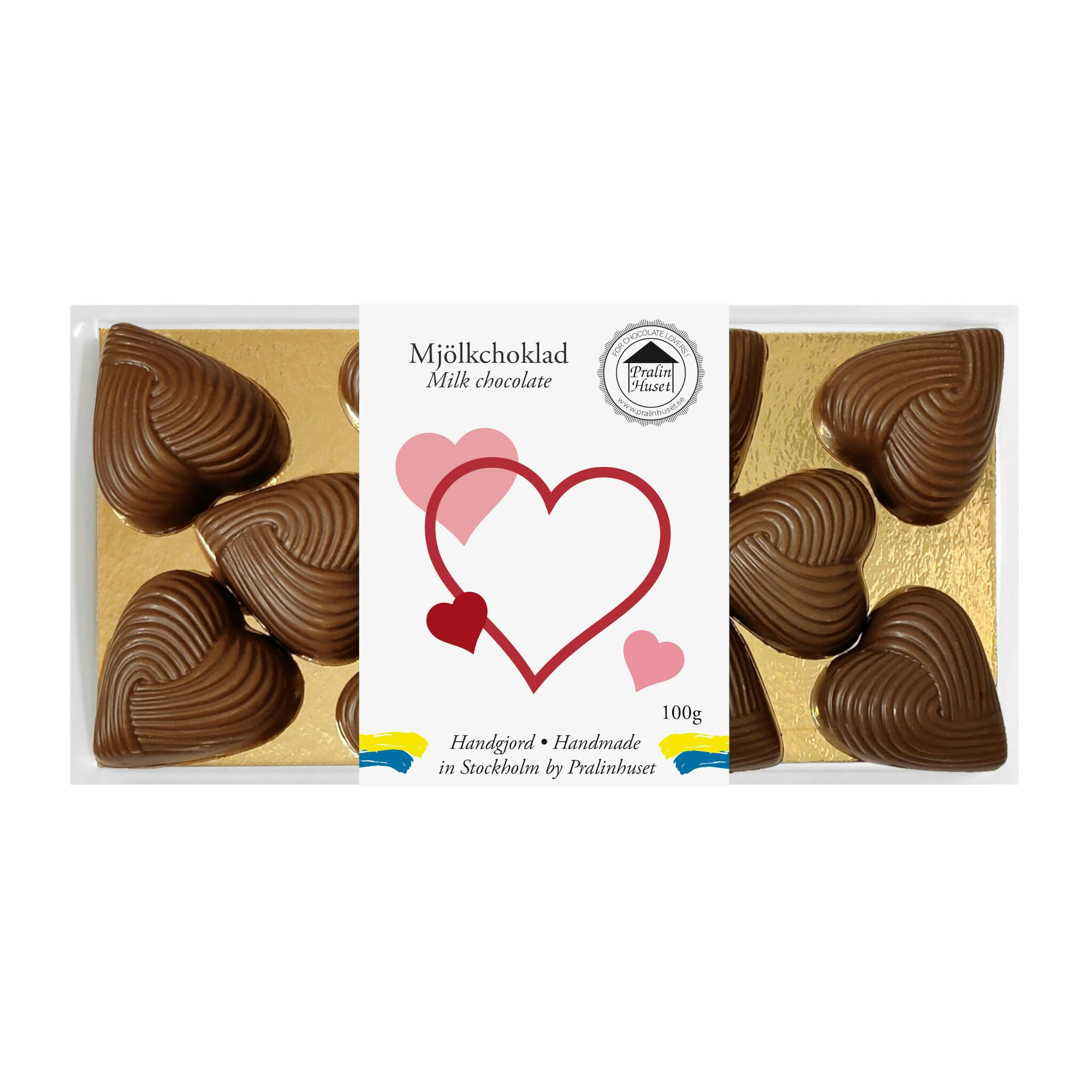 Små Hjärtan - 40% Mjölkchoklad 100g (x 10st)