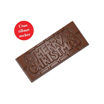 Wishes - 70% Kakao - Merry Christmas - Utan Tillsatt Socker (x 32st)