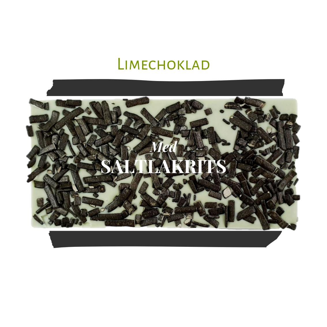 Limechoklad - Saltlakrits 100g (x 10st)