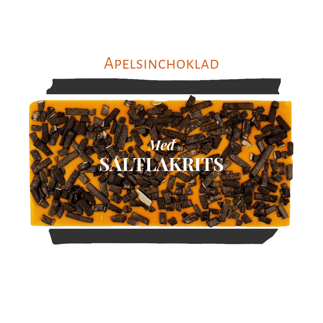 Apelsinchoklad - Saltlakrits 100g (x 10st)